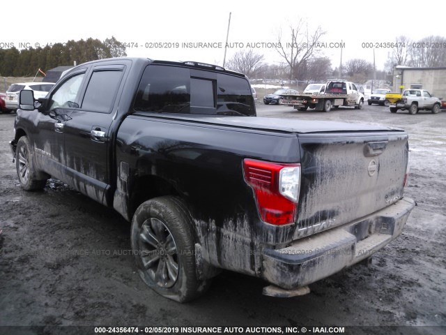 1N6AA1E56JN539476 - 2018 NISSAN TITAN SV/SL/PRO-4X/PLAT RES BLACK photo 3