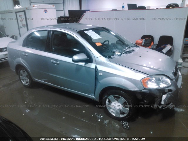 KL1TD56618B049158 - 2008 CHEVROLET AVEO LS SILVER photo 1