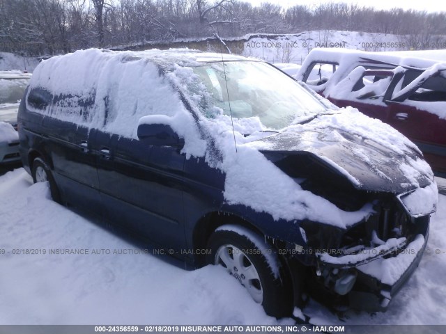 5FNRL18814B130813 - 2004 HONDA ODYSSEY EX Dark Blue photo 1