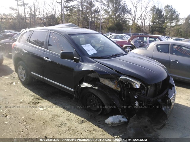 JN8AS5MT8DW039913 - 2013 NISSAN ROGUE S/SV BLACK photo 1