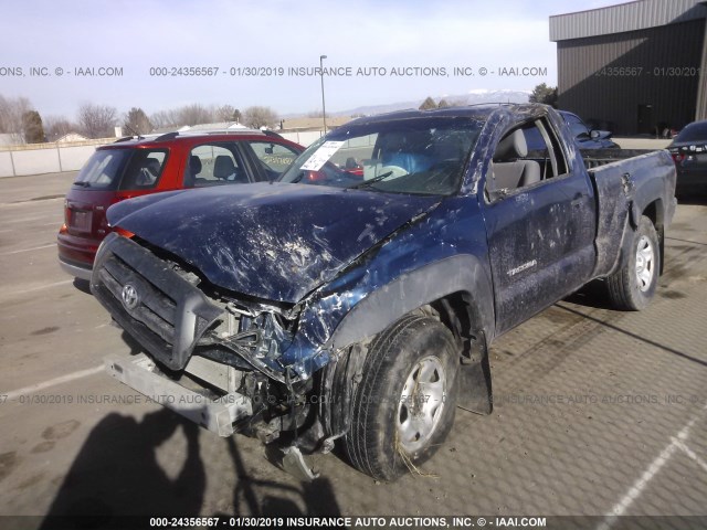 5TEPX42N97Z348206 - 2007 TOYOTA TACOMA BLUE photo 2