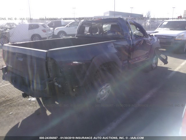 5TEPX42N97Z348206 - 2007 TOYOTA TACOMA BLUE photo 4