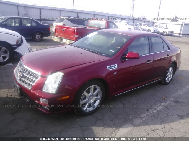 1G6DW67V080202906 - 2008 CADILLAC STS RED photo 2