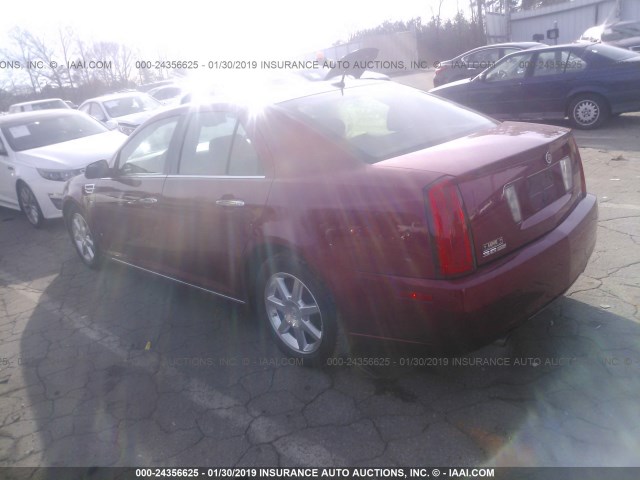1G6DW67V080202906 - 2008 CADILLAC STS RED photo 3