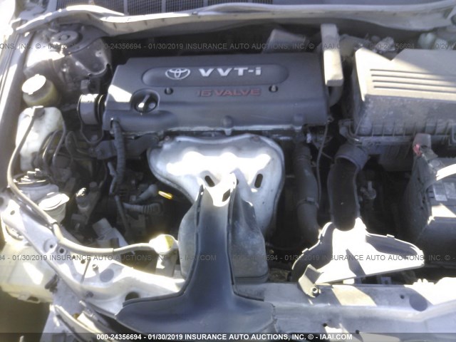 4T1BE46K08U244614 - 2008 TOYOTA CAMRY CE/LE/XLE/SE BEIGE photo 10