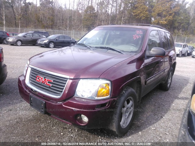 1GKDS13S832232325 - 2003 GMC ENVOY MAROON photo 2