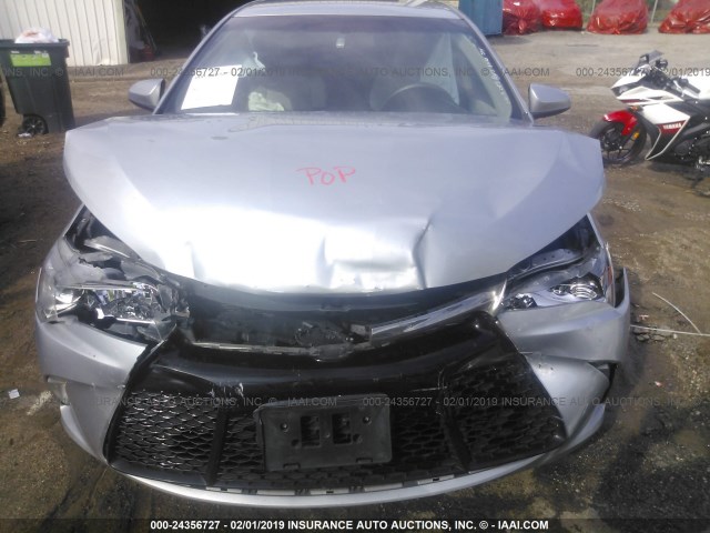 4T1BF1FK2FU498480 - 2015 TOYOTA CAMRY LE/XLE/SE/XSE SILVER photo 10