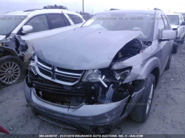 3C4PDCBGXFT700652 - 2015 DODGE JOURNEY SXT GRAY photo 6