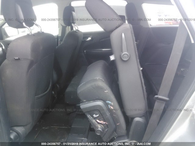 3C4PDCBGXFT700652 - 2015 DODGE JOURNEY SXT GRAY photo 8