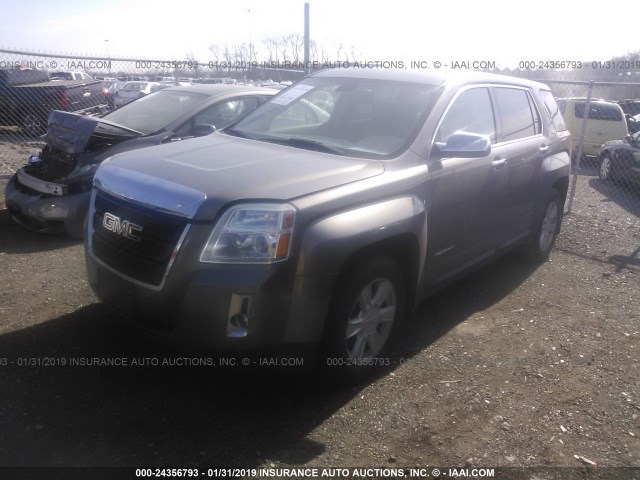 2CTALMEC8B6207966 - 2011 GMC TERRAIN SLE BROWN photo 2