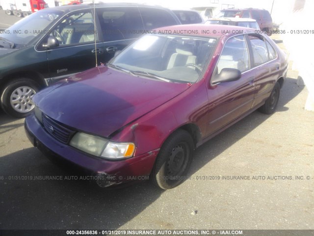 1N4AB41D4VC703555 - 1997 NISSAN SENTRA XE/GXE/GLE/BASE PURPLE photo 2