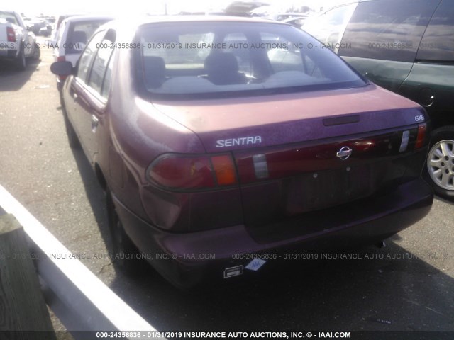 1N4AB41D4VC703555 - 1997 NISSAN SENTRA XE/GXE/GLE/BASE PURPLE photo 3