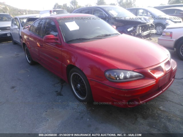 1G2NW52E91C222549 - 2001 PONTIAC GRAND AM GT RED photo 1