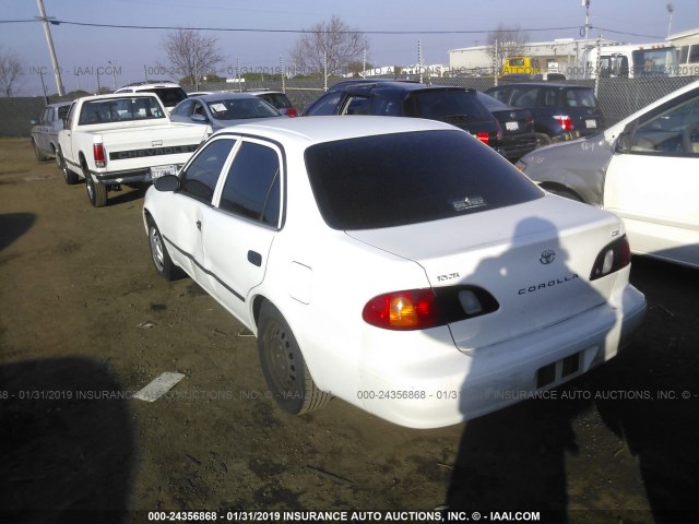 1NXBR12E1YZ354364 - 2000 TOYOTA COROLLA VE/CE/LE WHITE photo 3