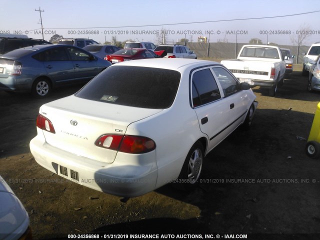 1NXBR12E1YZ354364 - 2000 TOYOTA COROLLA VE/CE/LE WHITE photo 4