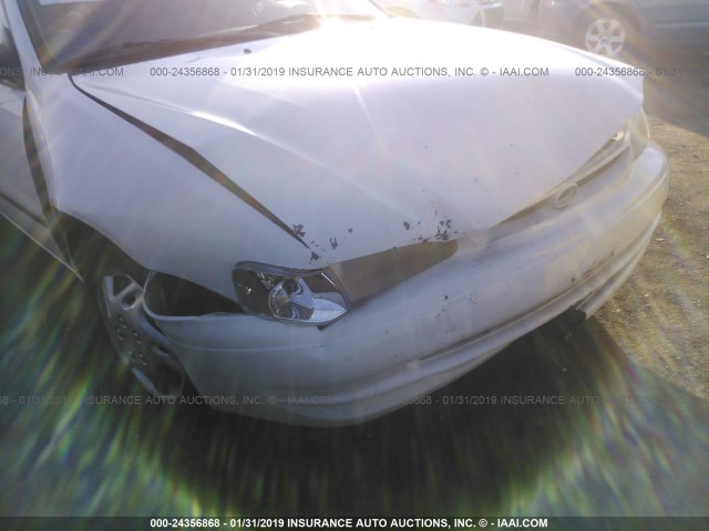 1NXBR12E1YZ354364 - 2000 TOYOTA COROLLA VE/CE/LE WHITE photo 6