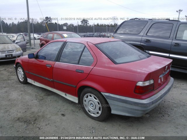 WBACA6322RFK62474 - 1994 BMW 318 I AUTOMATIC RED photo 3