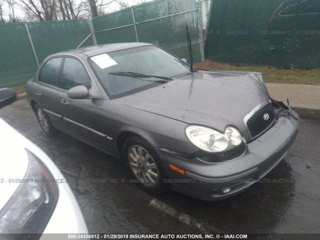 KMHWF35H74A940722 - 2004 HYUNDAI SONATA GLS/LX GRAY photo 1