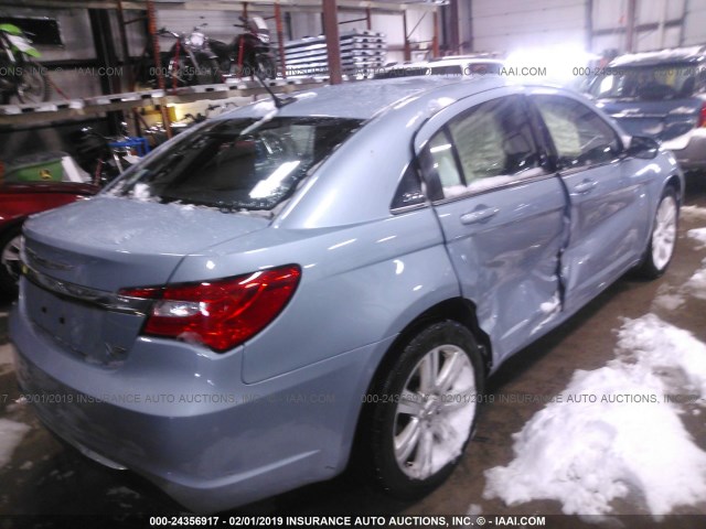 1C3CCBBB5CN143536 - 2012 CHRYSLER 200 TOURING Light Blue photo 4