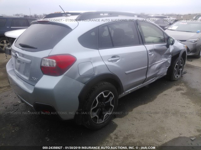 JF2GPAVC6EH342100 - 2014 SUBARU XV CROSSTREK 2.0 PREMIUM SILVER photo 4