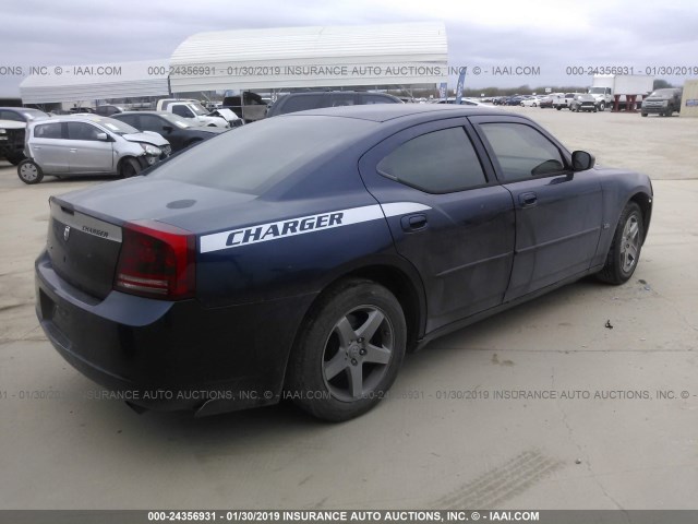 2B3KA43G06H456365 - 2006 DODGE CHARGER SE/SXT BLUE photo 4