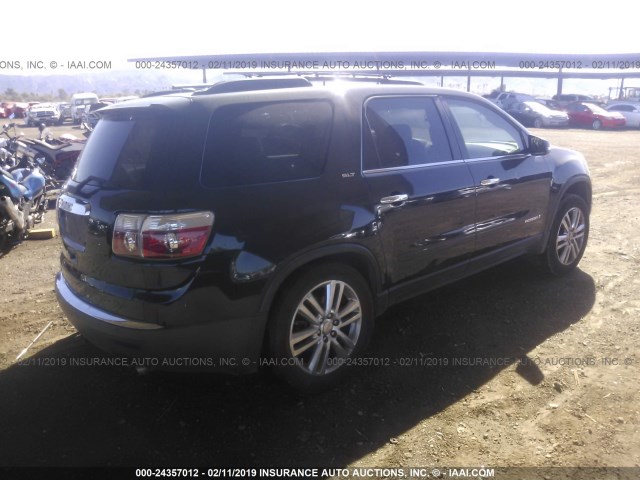 1GKER33748J206521 - 2008 GMC ACADIA SLT-2 BLACK photo 4