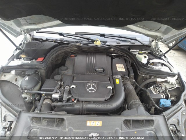 WDDGJ4HB6EG192571 - 2014 MERCEDES-BENZ C 250 SILVER photo 10