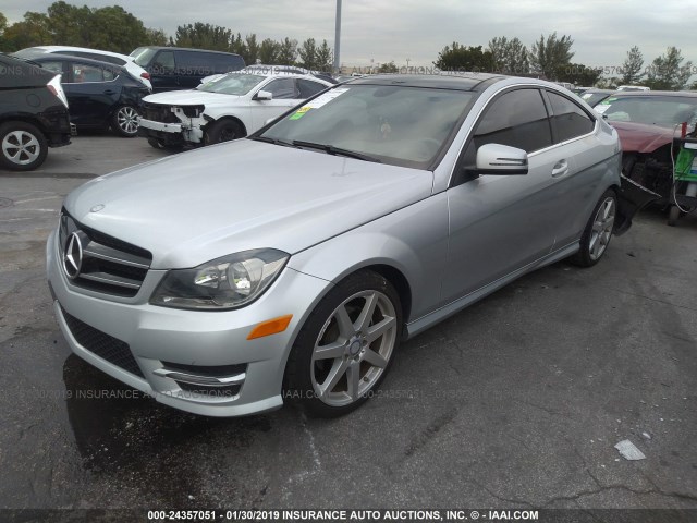 WDDGJ4HB6EG192571 - 2014 MERCEDES-BENZ C 250 SILVER photo 2