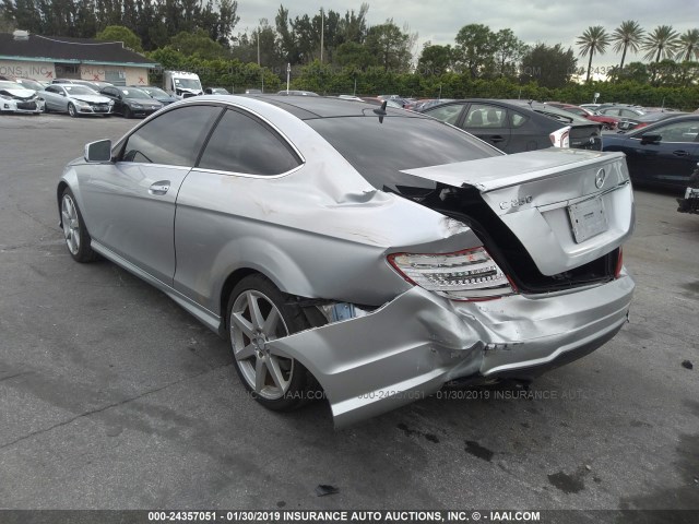 WDDGJ4HB6EG192571 - 2014 MERCEDES-BENZ C 250 SILVER photo 3