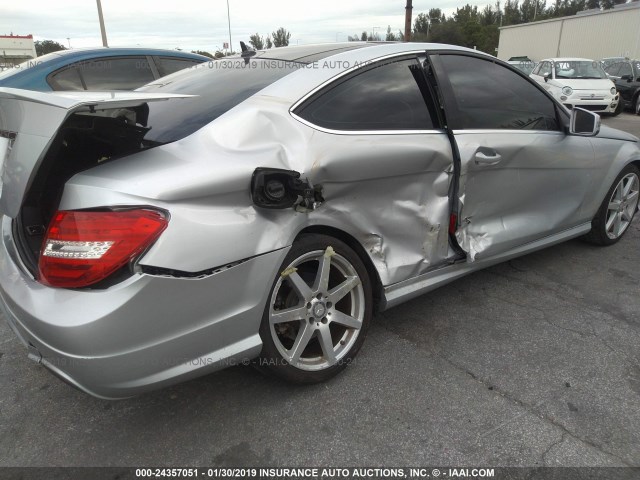 WDDGJ4HB6EG192571 - 2014 MERCEDES-BENZ C 250 SILVER photo 6