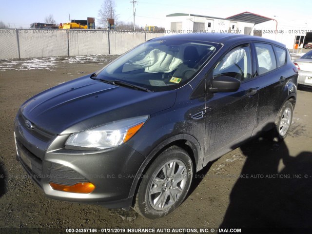 1FMCU0F70DUC59653 - 2013 FORD ESCAPE S GRAY photo 2