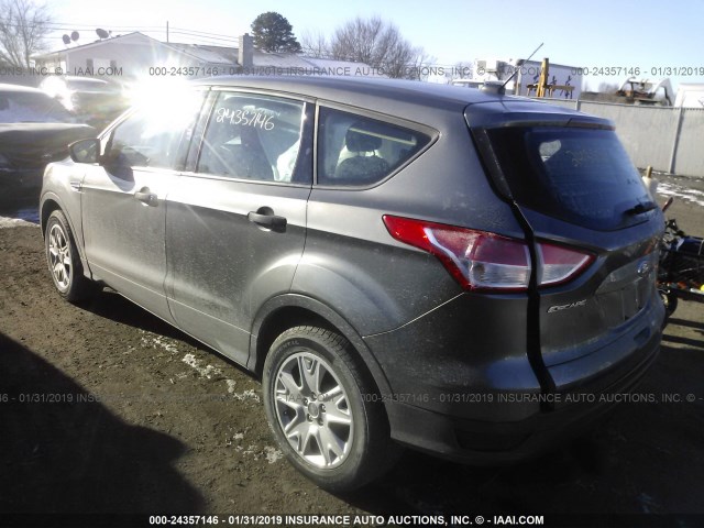 1FMCU0F70DUC59653 - 2013 FORD ESCAPE S GRAY photo 3