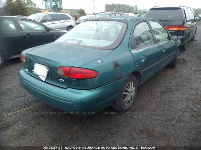 1FALP6532TK227204 - 1996 FORD CONTOUR GL/SPORT GREEN photo 4