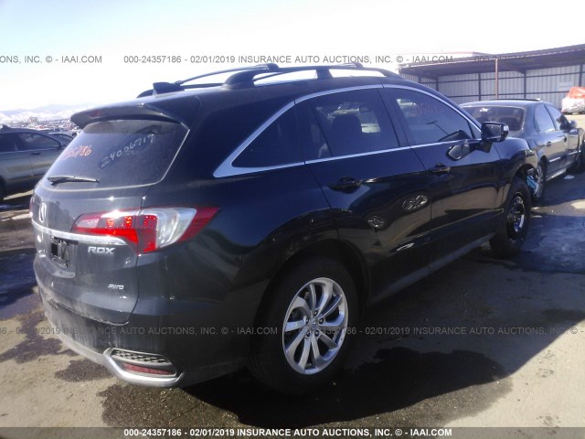 5J8TB4H31HL039317 - 2017 ACURA RDX BLACK photo 4