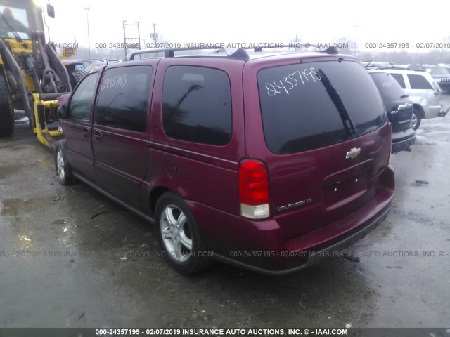 1GNDV33L35D249975 - 2005 CHEVROLET UPLANDER LT MAROON photo 3