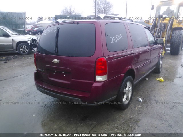 1GNDV33L35D249975 - 2005 CHEVROLET UPLANDER LT MAROON photo 4