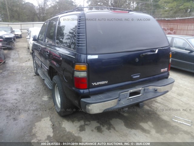 1GKEC13VX5R162574 - 2005 GMC YUKON BLUE photo 3