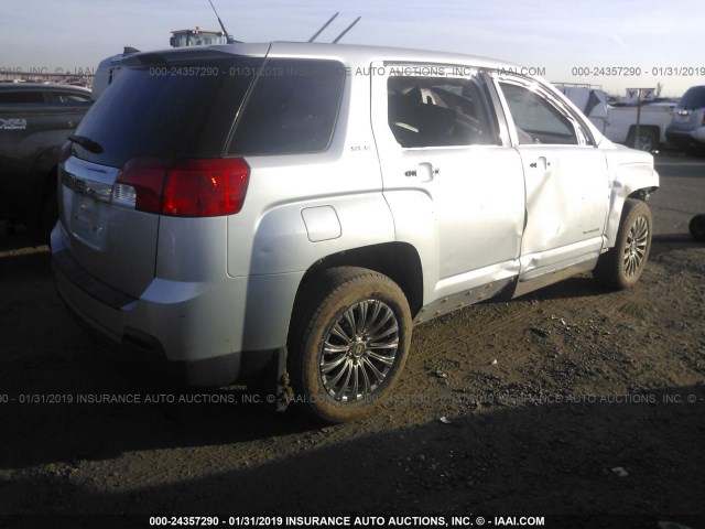 2CTALBEW6A6267418 - 2010 GMC TERRAIN SLE SILVER photo 4