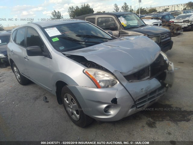 JN8AS5MT1CW605215 - 2012 NISSAN ROGUE S/SV SILVER photo 1