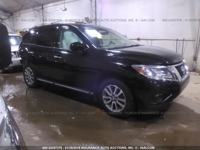 5N1AR2MM4DC675210 - 2013 NISSAN PATHFINDER S/SV/SL/PLATINUM BLACK photo 1