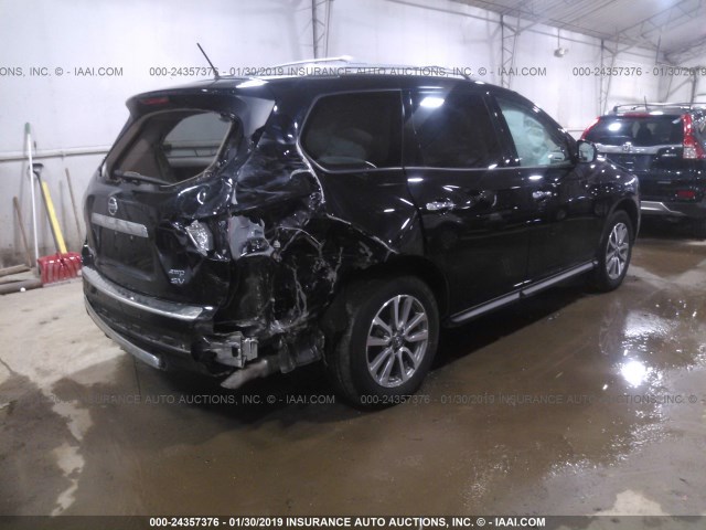 5N1AR2MM4DC675210 - 2013 NISSAN PATHFINDER S/SV/SL/PLATINUM BLACK photo 4