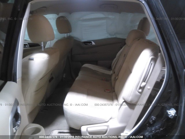 5N1AR2MM4DC675210 - 2013 NISSAN PATHFINDER S/SV/SL/PLATINUM BLACK photo 8
