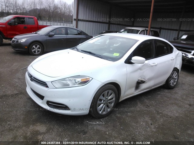 1C3CDFDH0FD151186 - 2015 DODGE DART SE AERO WHITE photo 2