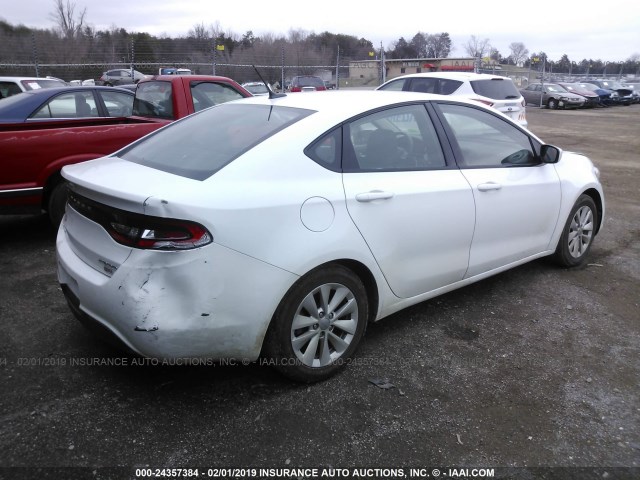 1C3CDFDH0FD151186 - 2015 DODGE DART SE AERO WHITE photo 4