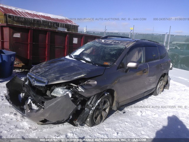 JF2SJAHC1FH463710 - 2015 SUBARU FORESTER 2.5I LIMITED SILVER photo 2