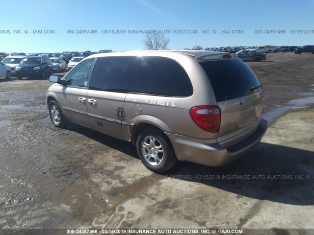 2B8GP44312R593751 - 2002 DODGE GRAND CARAVAN SPORT GOLD photo 3