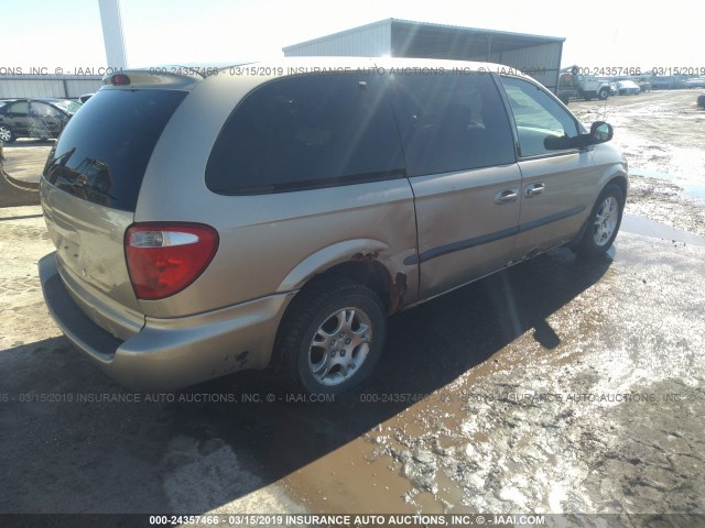 2B8GP44312R593751 - 2002 DODGE GRAND CARAVAN SPORT GOLD photo 4