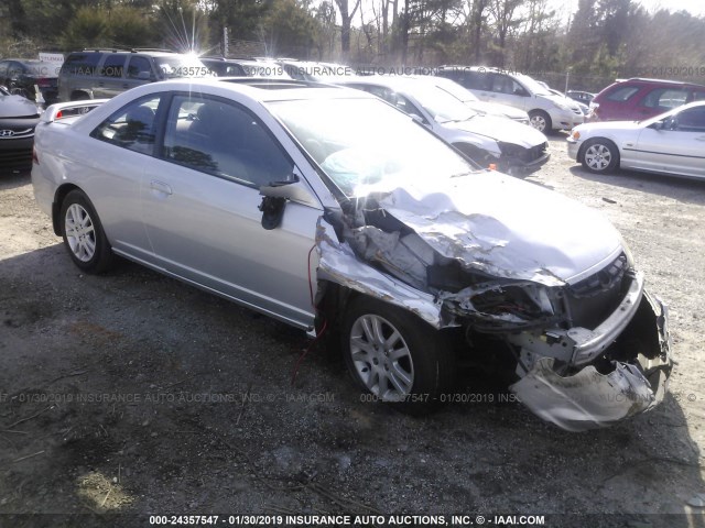 1HGEM21903L803334 - 2003 HONDA CIVIC EX Gümüş foto 1