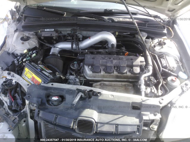 1HGEM21903L803334 - 2003 HONDA CIVIC EX Gümüş foto 10