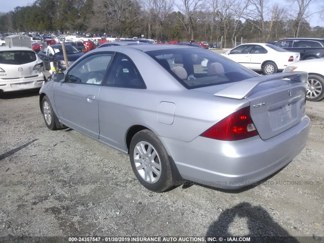 1HGEM21903L803334 - 2003 HONDA CIVIC EX Gümüş foto 3